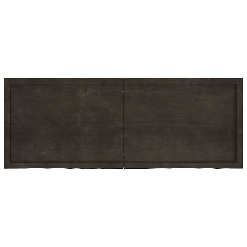 Piano Bagno Marrone Scuro 160x60x(2-4)cm Legno Trattato 3156255