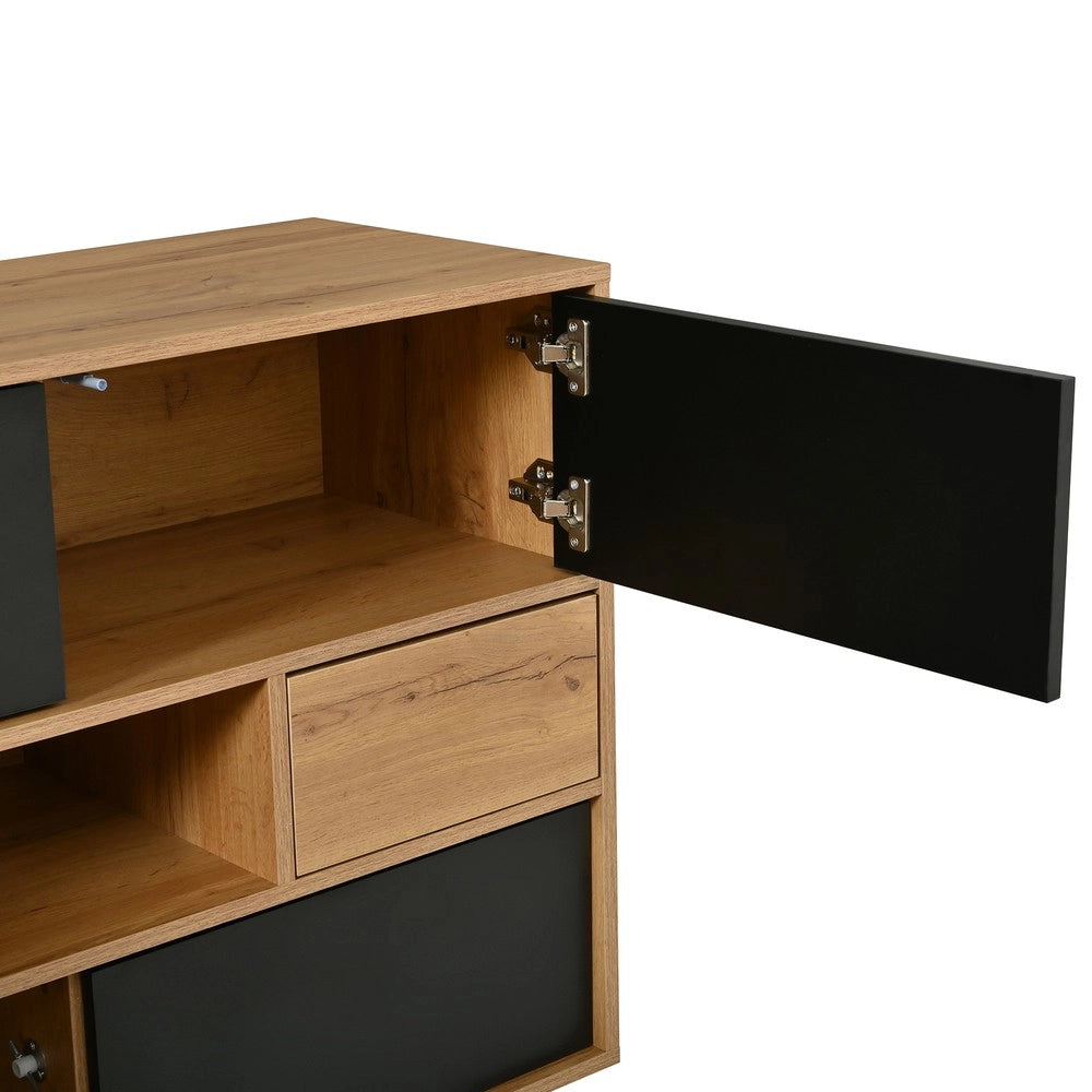 Consolle multiuso con cassetti ¨C Minimal ¨C nero legno truciolato salvaspazio
