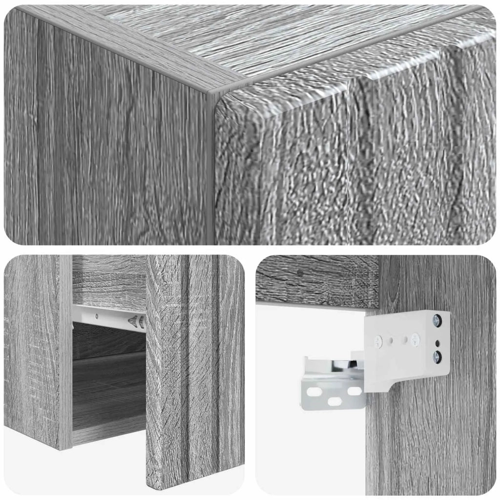 Set di Armadi da Bagno 3 pz Sonoma grigio 49 x 44,5 x 66 cm 3405773