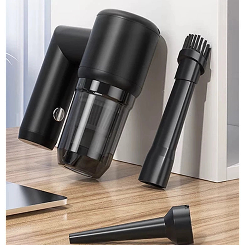 Trade Shop - Pulitore Multifunzione Aspirapolvere Soffiatore Tira Acqua Vetri Senza Fili 5in1 Elettrico -