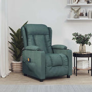 Divano Sedia-Poltrona Massaggiante Verde Scuro in Tessuto 284383