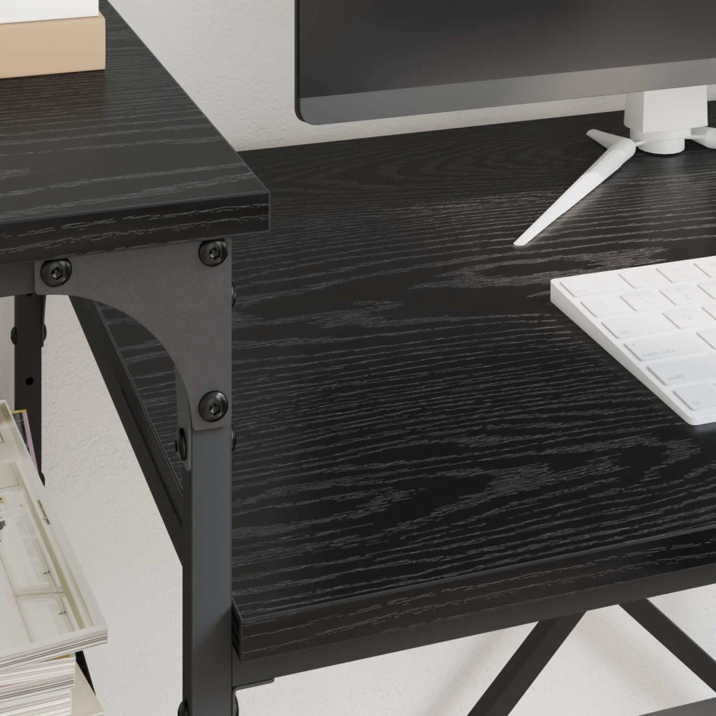 Scrivania Rovere Nero 105 x 50 x 90 cm Legno multistrato 881287