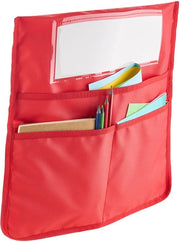 Organizzatore di Sedile, Set di 24, 36x38 Cm Borse con Etichetta, 6 Colori, Ideale per Bambini a Scuola, Asilo, Scuola e Casa