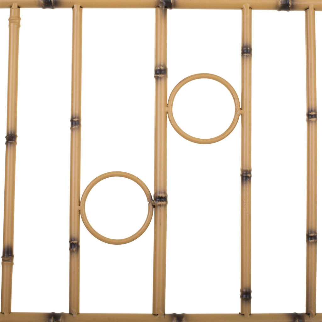 Sgabello in metallo giallo 126x50x92h