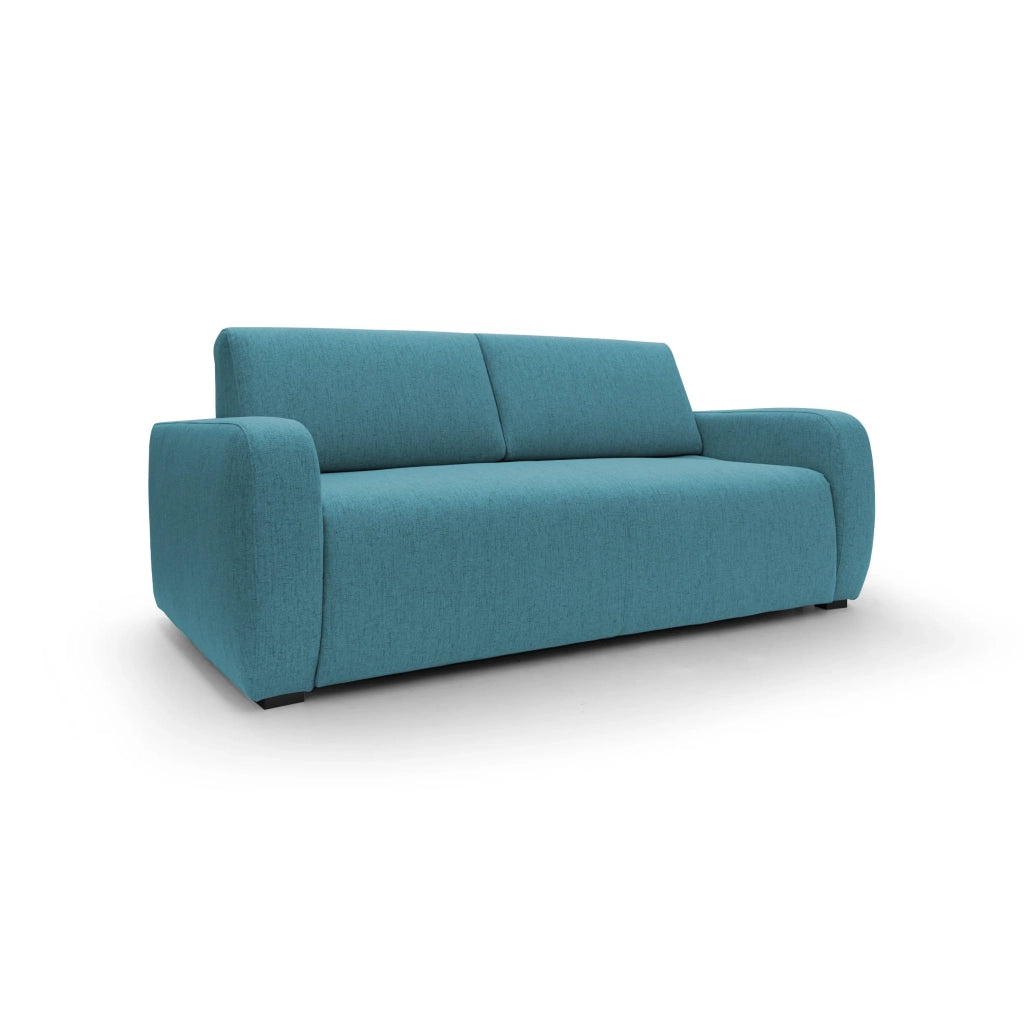 Duna Divano letto matrimoniale con materasso 20 cm in tessuto impermeabile T03 195 cm (mat. 140x197) azzurro