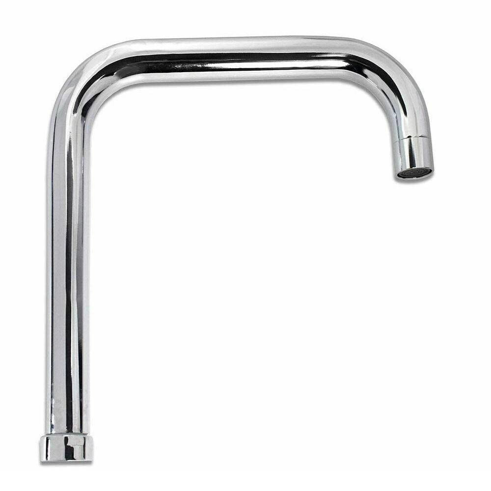 Trade Shop - Canna Di Ricambio Cucina Quadrata Per Miscelatore Lavello Cromato Lucido 26cm -