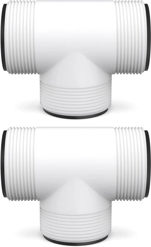2 pezzi 1,5 pollici connettore T per piscina - sostituzione adatta per Intex & Coleman - compatibile con pompa filtro, sistema cloro/sales.