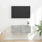 Mobile TV da parete Calcestruzzo 78,5 x 31 x 29,5 cm