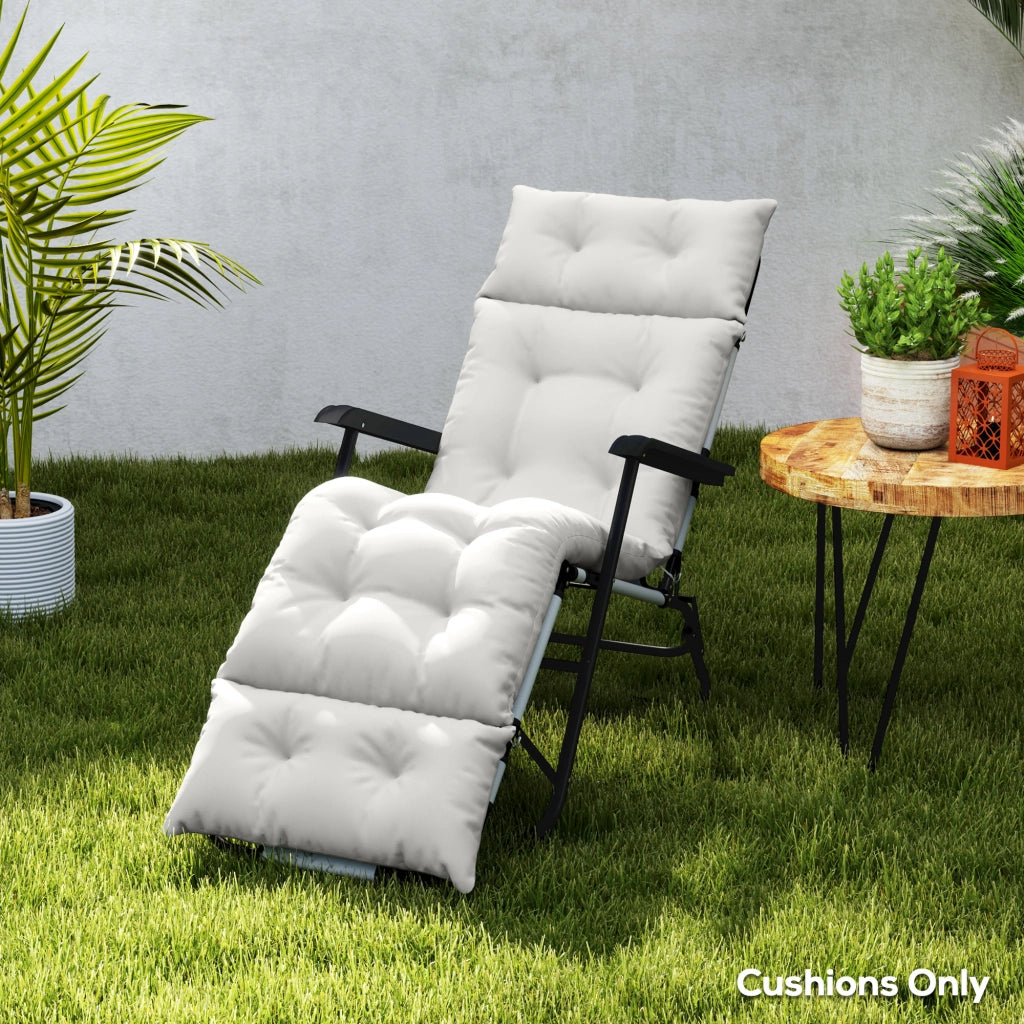 Cuscino per Chaise Longue ¨C zephmum ¨C Grigio Chiaro 190x56x10 cm