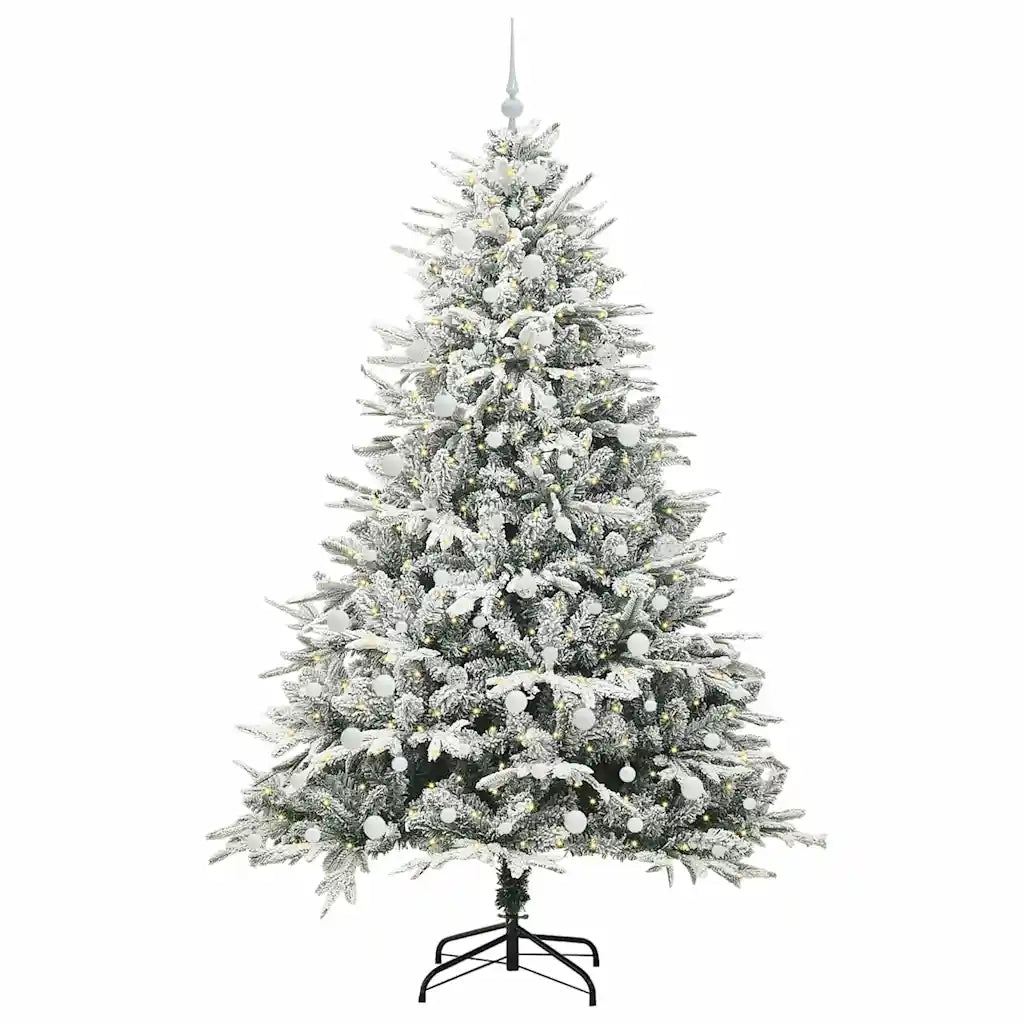 Albero di Natale Artificiale Pre-illuminato con Set di Palline 3395418