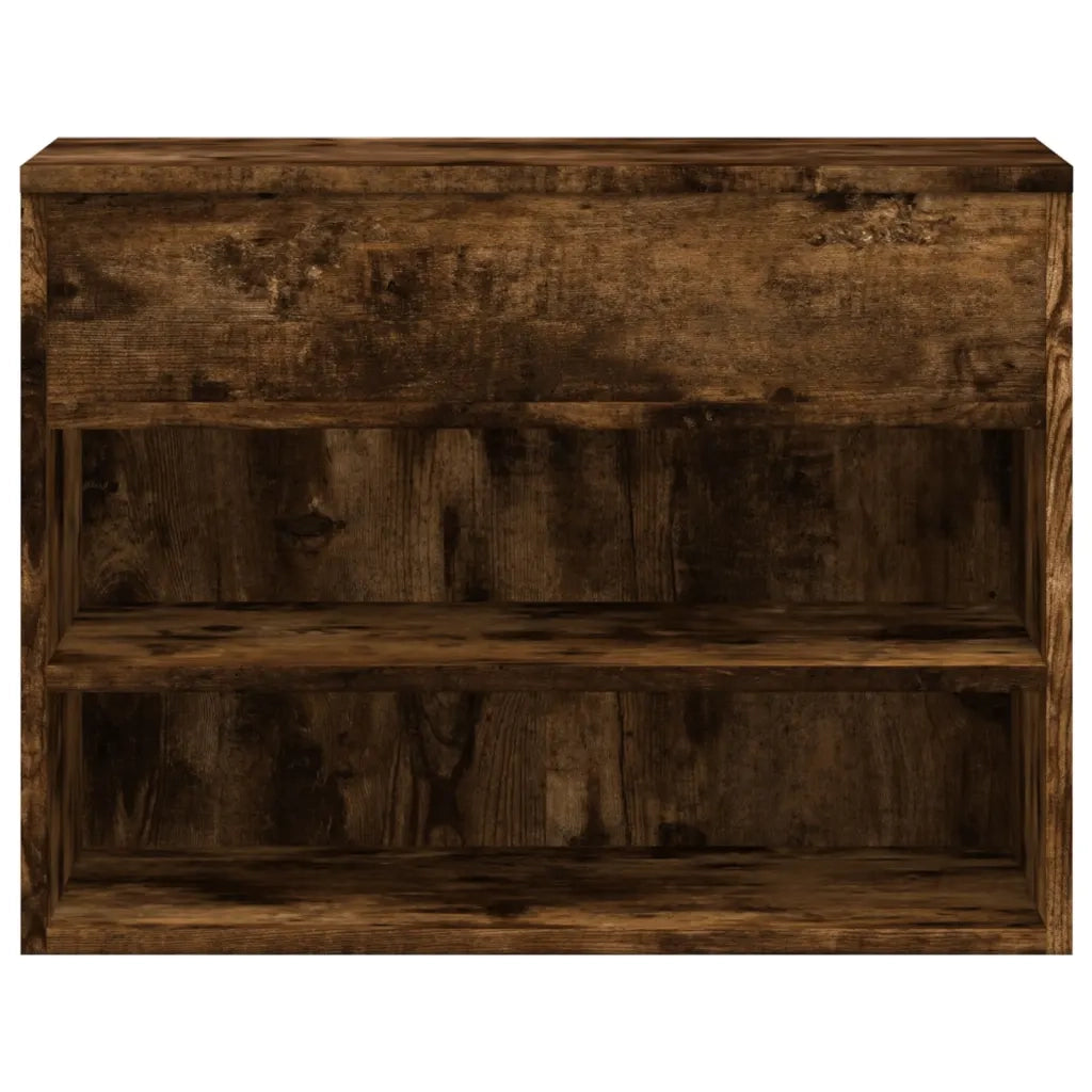 Scarpiera-Scaffale per scarpe Rovere Fumo 60x30x45 cm in Legno Multistrato