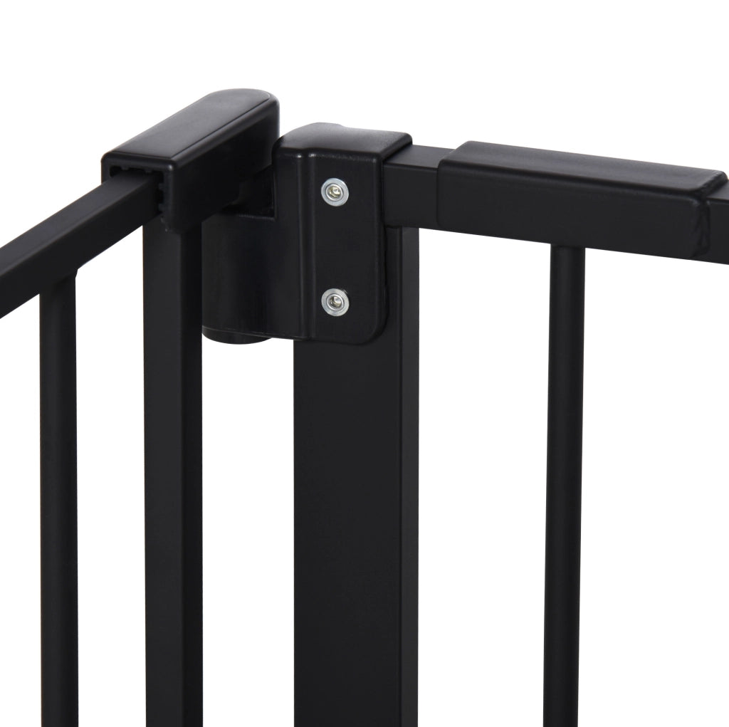 Cancello di sicurezza per animali 136.3x76.2 cm con chiusura automatica in metallo nero