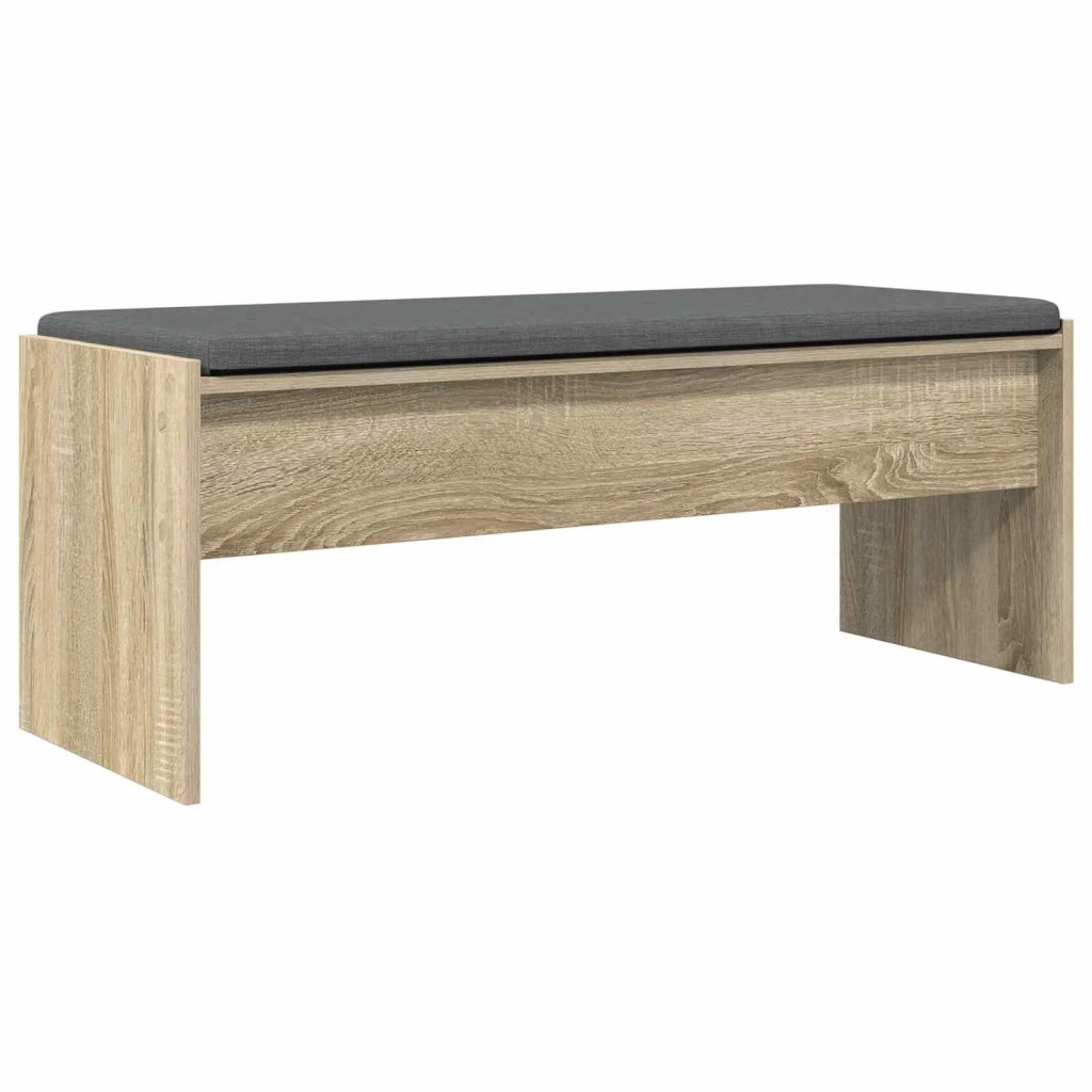 Panca per ingresso con cuscino Rovere Sonoma 103 x 38 x 40 cm