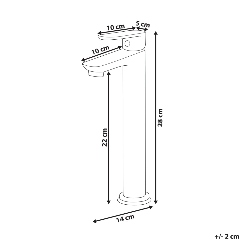 Elegante rubinetto per lavabo in ottone cromato monocomando 21 cm Accessori bagno moderni nero