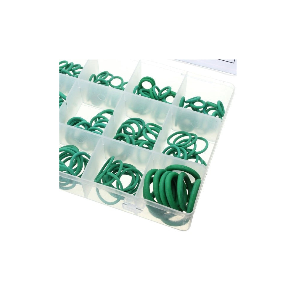 Trade Shop - 270 Pezzi Guarnizioni O'ring 18 Misure Diverse Oring Anelli Gommini Verdi -