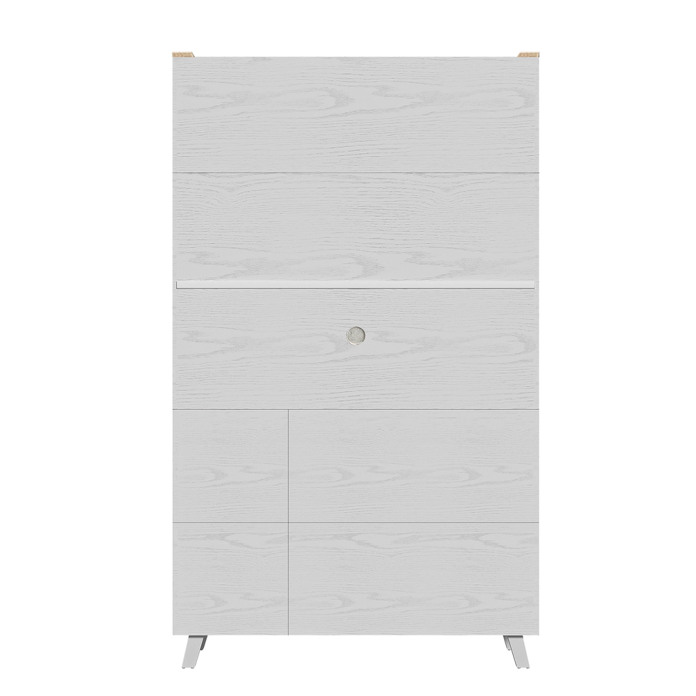 Mobile Alto Soggiorno ¨C Xylo ¨C Bianco, Legno, 114x40x190 cm