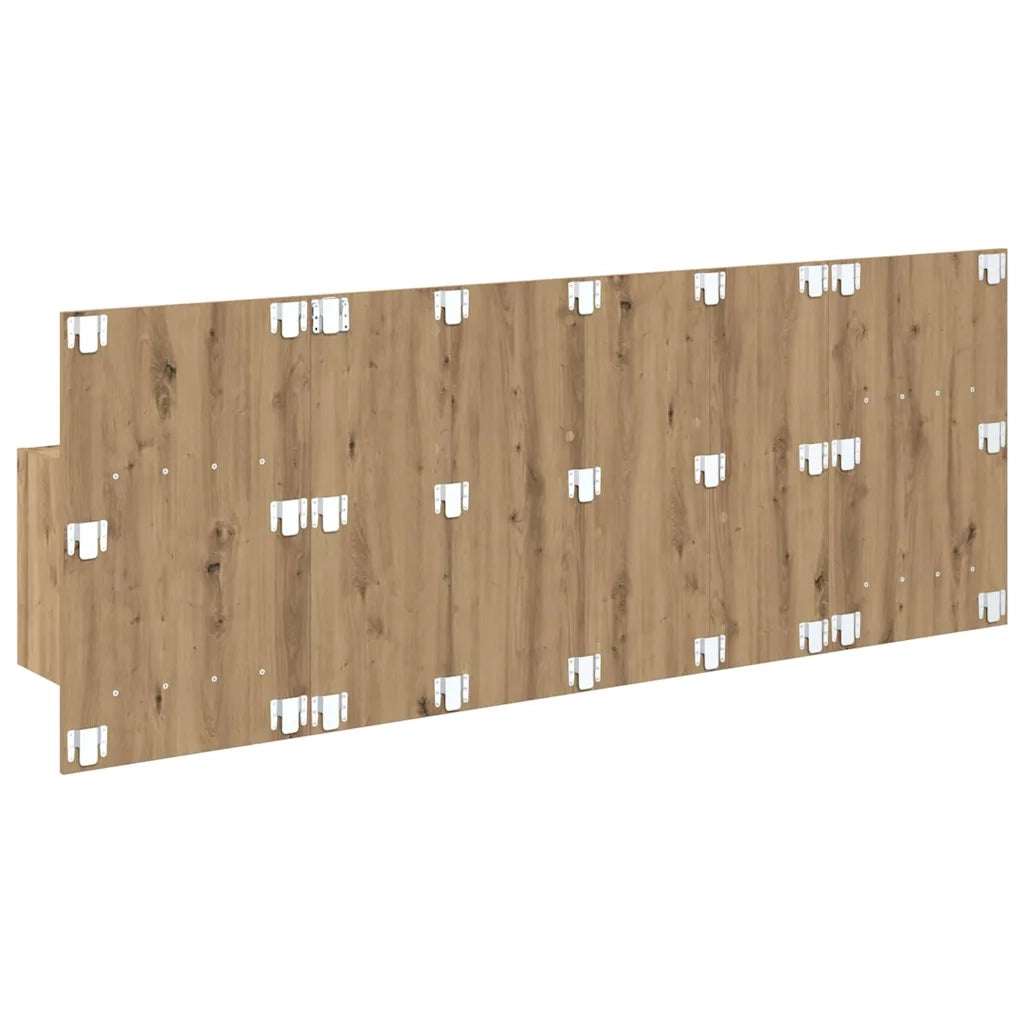 Testata con Comodino 3 pcs Rovere artigianale Legno multistrato 3416058