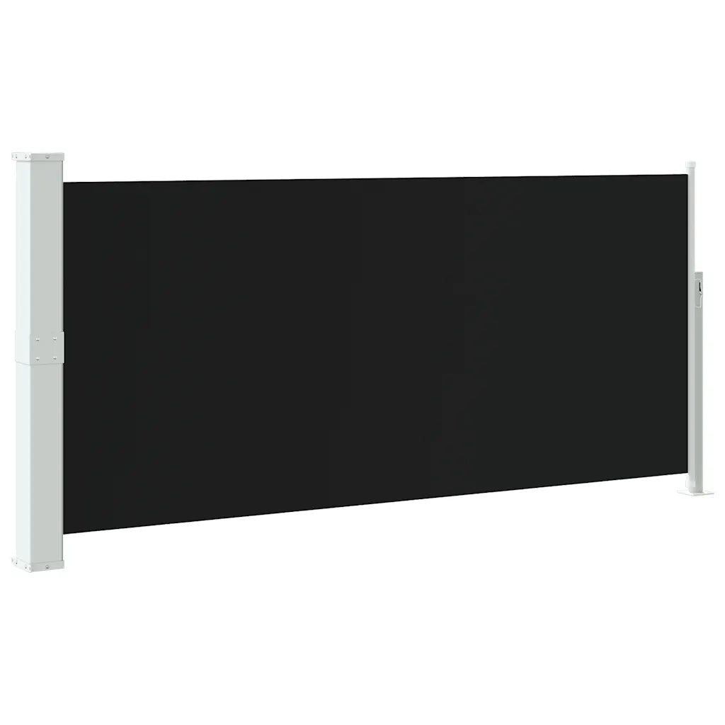 Tenda da Sole Laterale Retrattile 140 x 300 cm Nera 45353