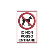 Cartello io non posso entrare cm 20X30