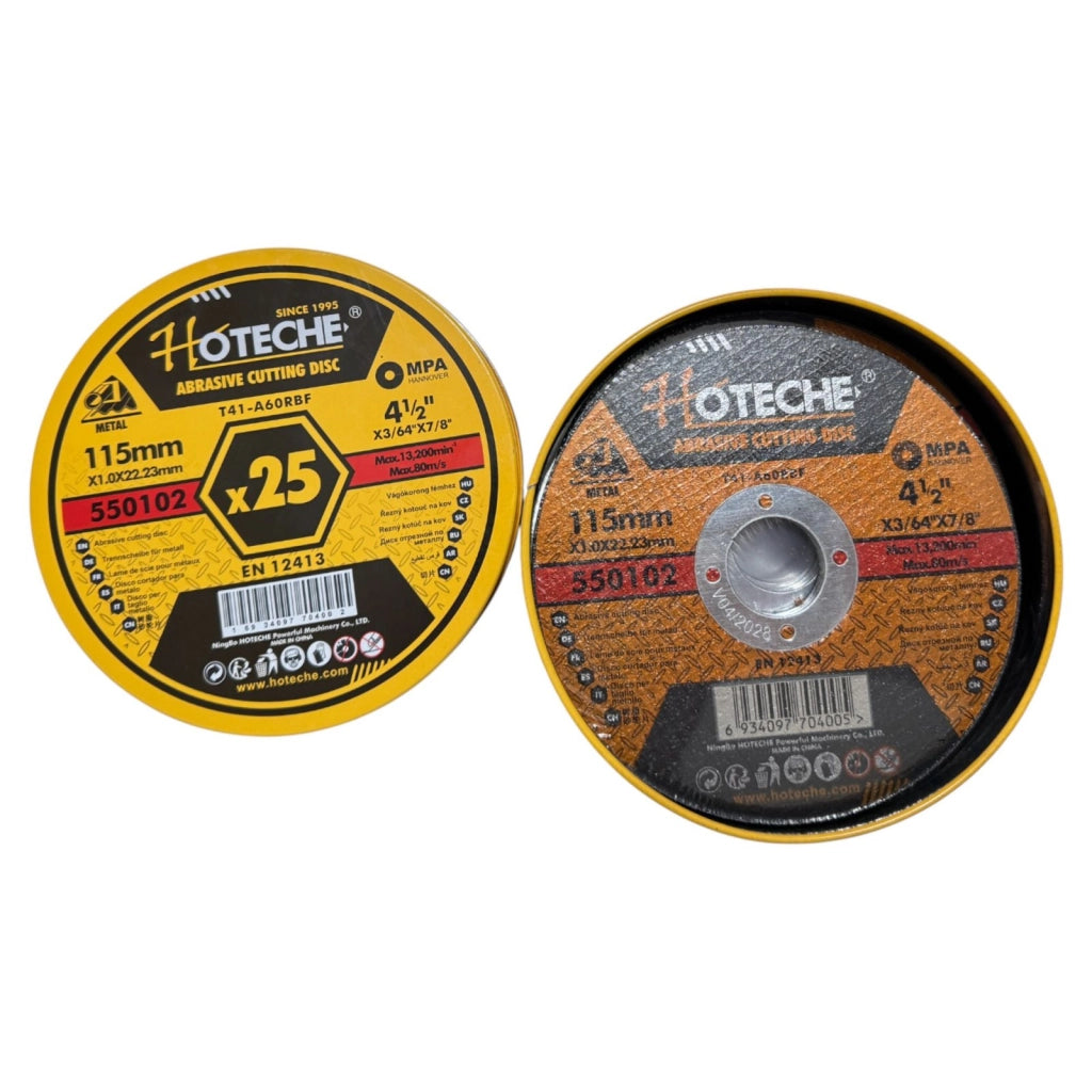 25 Dischi abrasivi da taglio per smerigliatrice 115 x x 1.0 x 22.23mm 0102