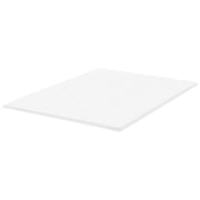 Coprimaterasso in schiuma bianca 160 x 200 cm morbido comfort