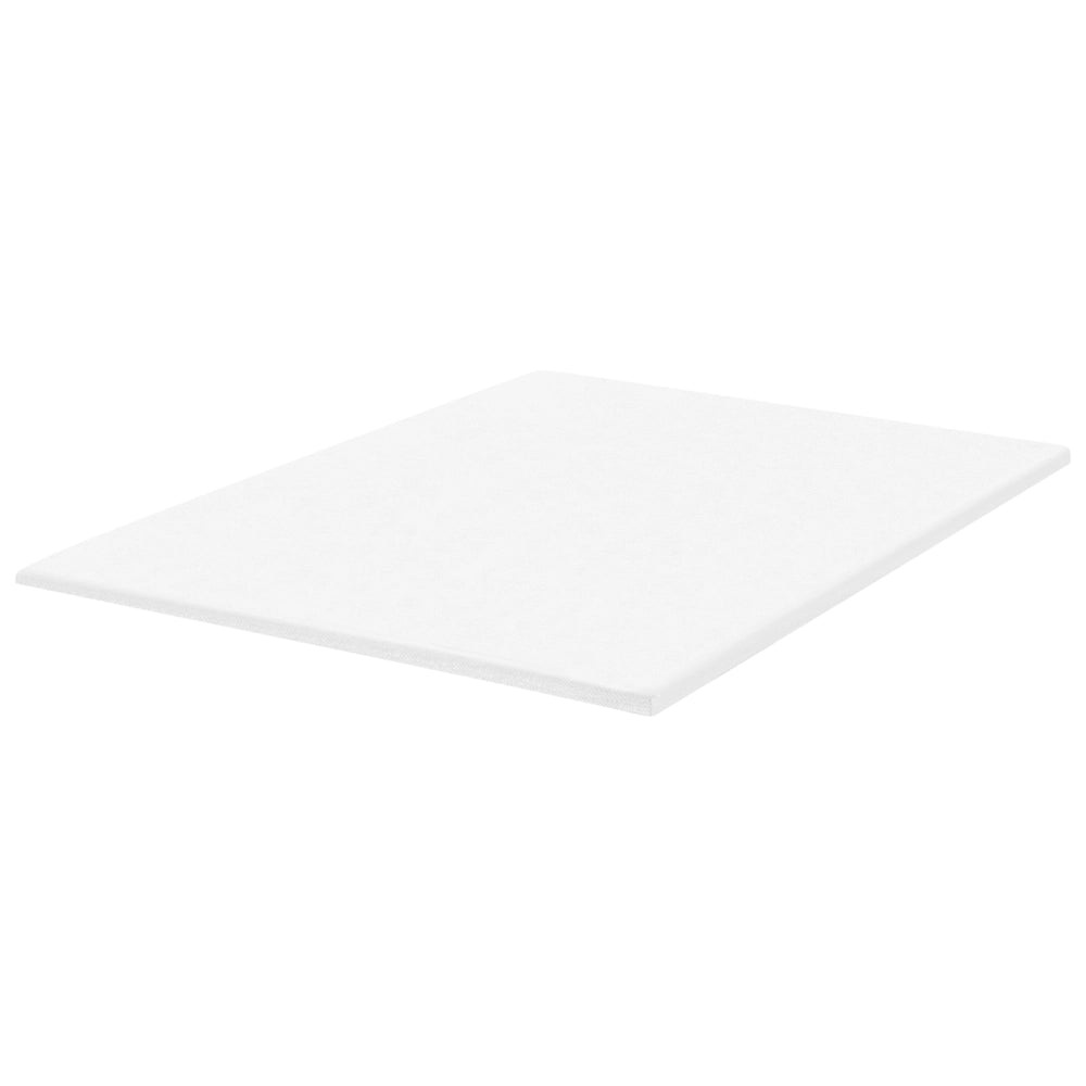 Coprimaterasso in schiuma bianca 160 x 200 cm morbido comfort