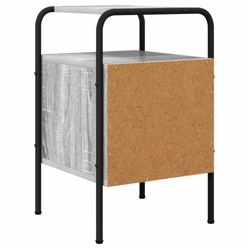 Armadio da Notte 2 pz Sonoma grigio Legno ingegnerizzato 8007594