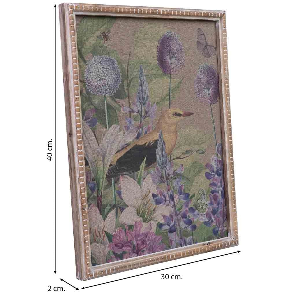 Quadro in tela stampata con cornice in legno, 30x40x2