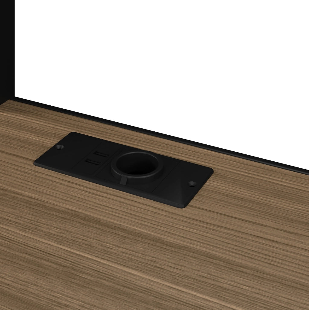 Letto a soppalco 90x200 cm con scrivania, LED e porte USB