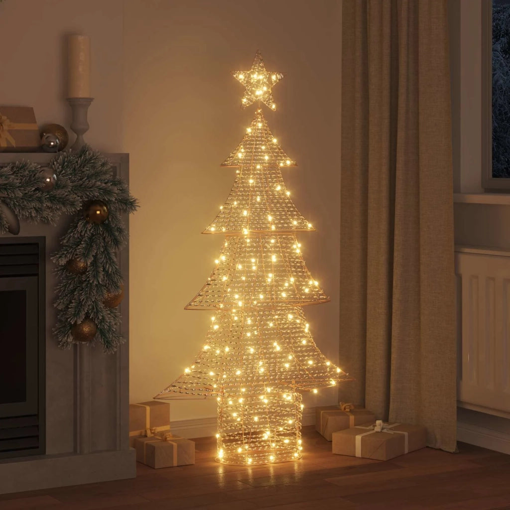 Albero di Natale con 160 LED Bianco caldo 151 cm PET 42018989