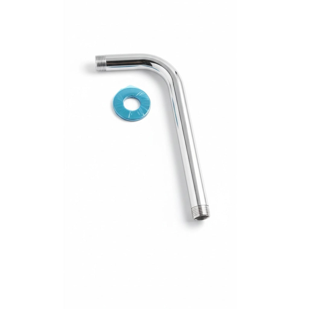 TUBO BRACCIO DOCCIA A MURO 30CM ACCIAIO CROMATO PER SOFFIONE UNIVERSALE 02131