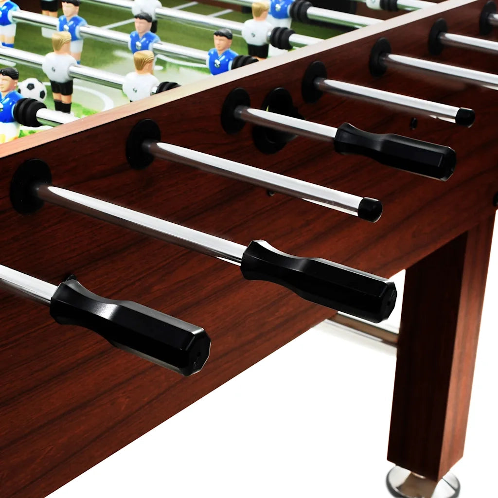 Tavolo Calcio Balilla in Acciaio 140x74,5x87,5 cm Marrone CFW9326485