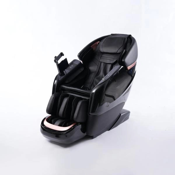 Poltrona massaggiante full body con riscaldamento, guida SL, Bluetooth, Nero