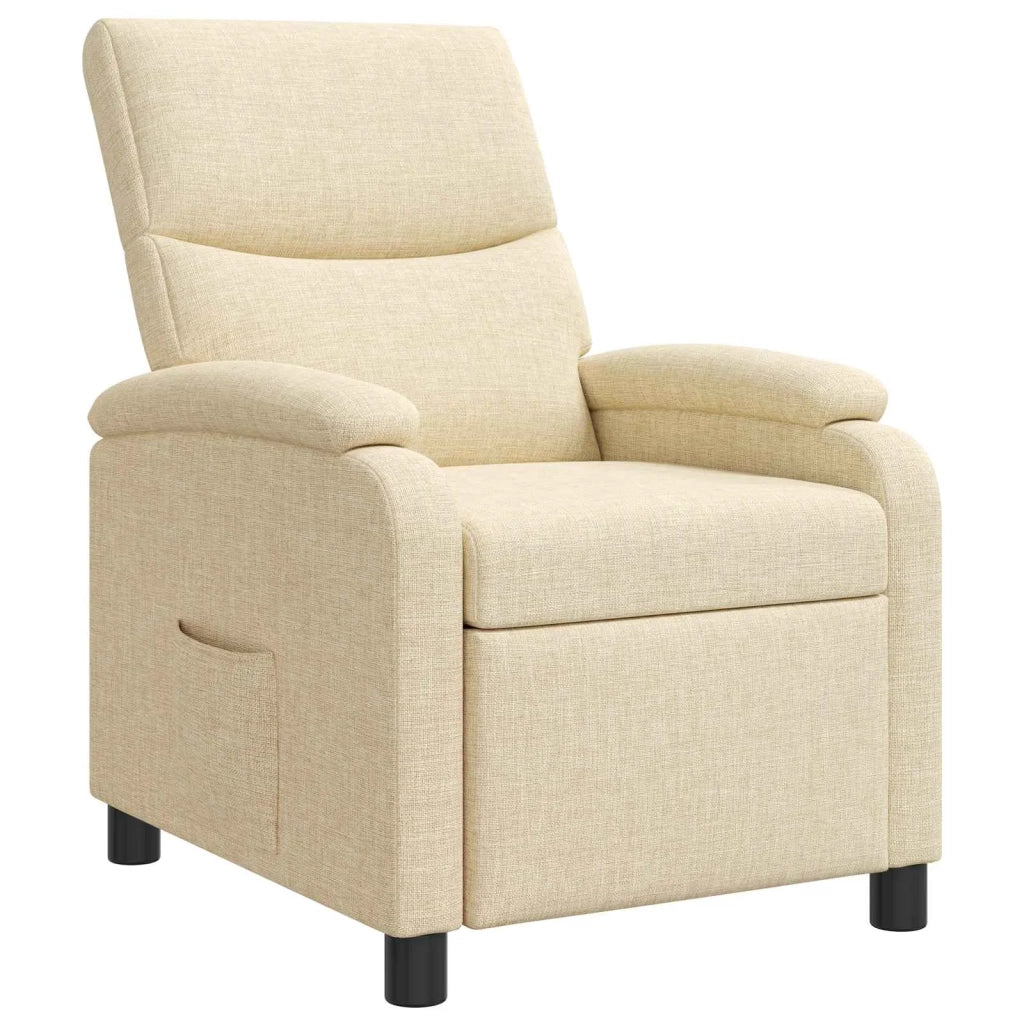 Divano Sedia-Poltrona reclinabile Crema Tessuto 580137