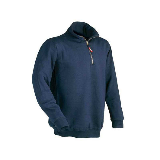 Felpa Zip Corta Blu L Verena Issa