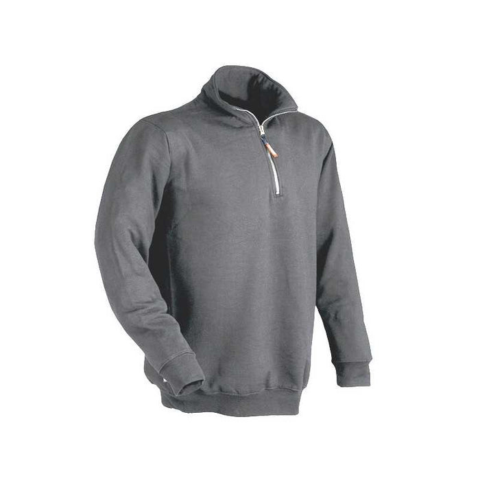 Felpa Zip Corta Grigio S Verena Issa