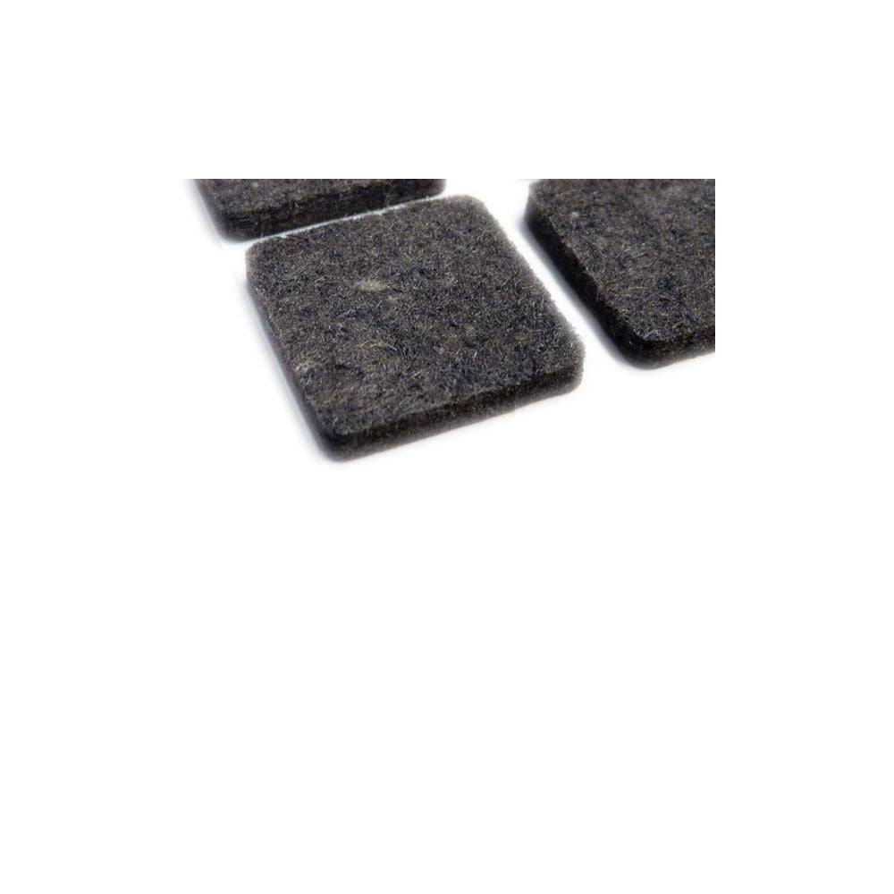 Feltrini adesivi marroni per mobili 25x25mm