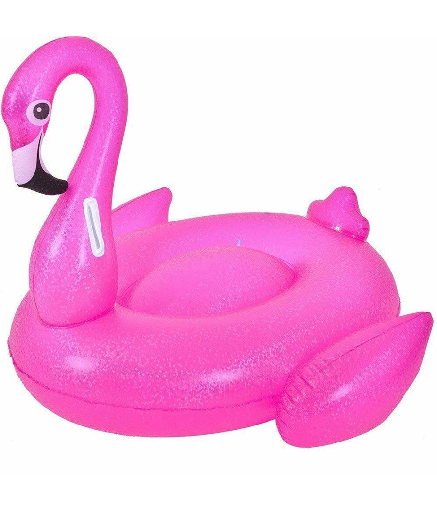 Fenicottero Cavalcabile Gioco Gonfiabile Bambini 110x102cm Mare Piscina Spiaggia         