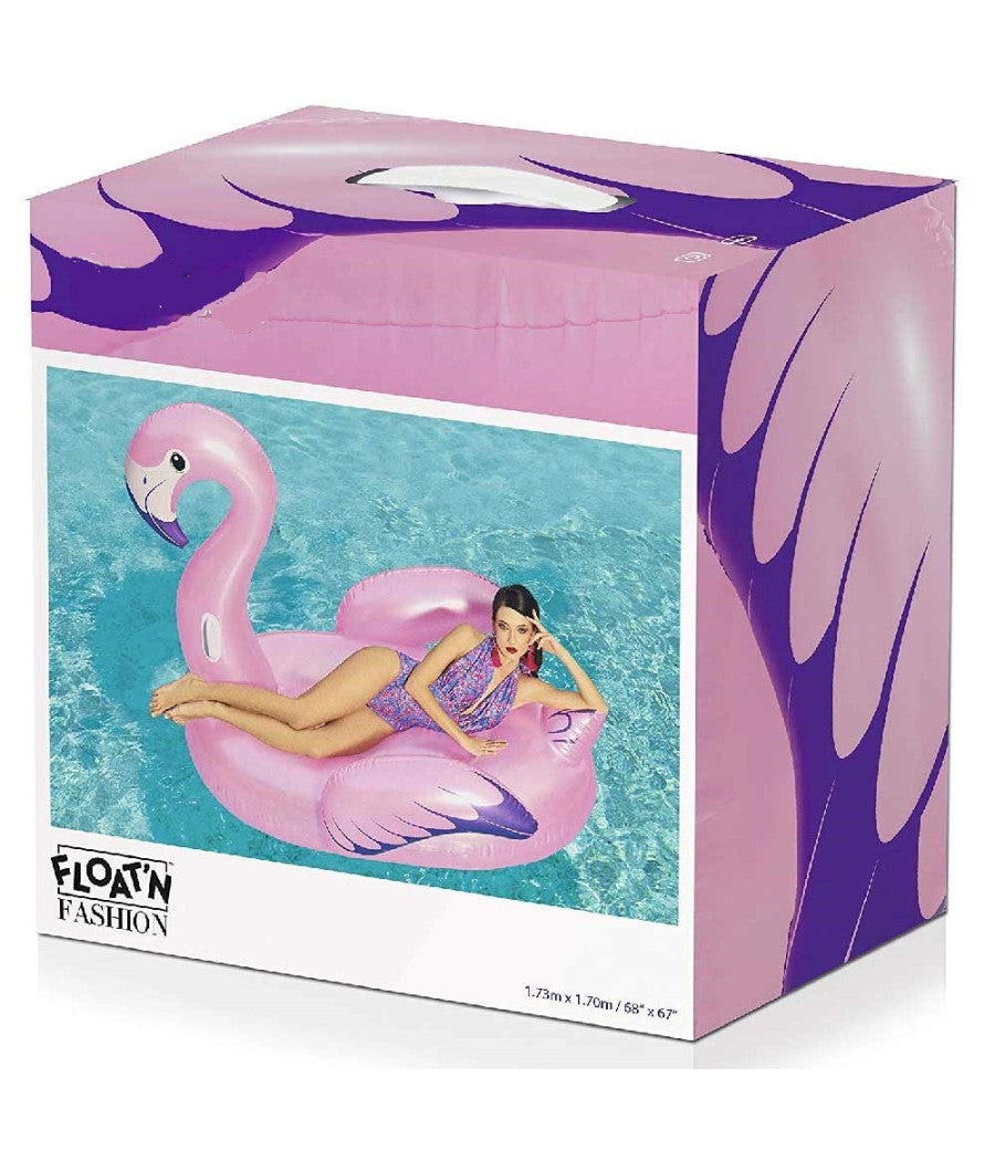 Fenicottero Fashion Luxury Cavalcabile Gigante 173 X 170 Cm Isola Rosa         