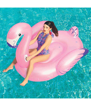 Fenicottero Fashion Luxury Cavalcabile Gigante 173 X 170 Cm Isola Rosa         