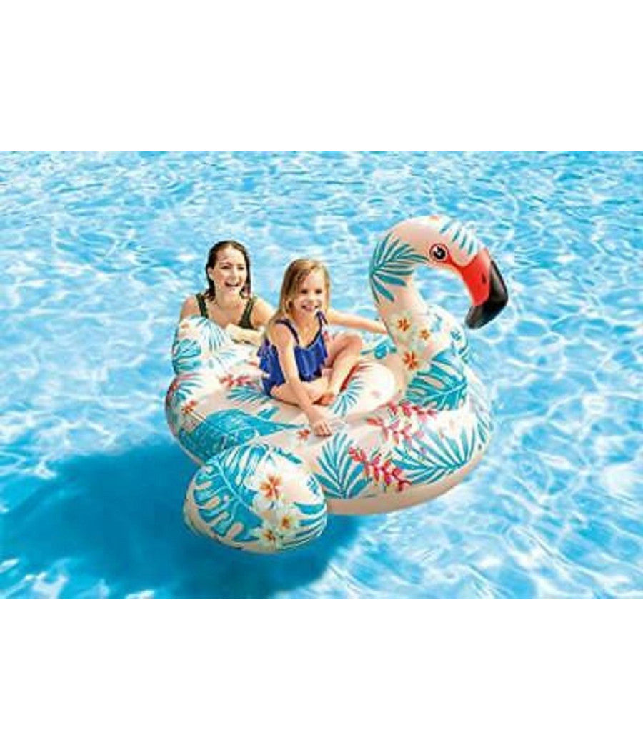 Fenicottero Tropicale Gonfiabile Cavalcabile 147x140x94cm Multicolore Mare 57559         