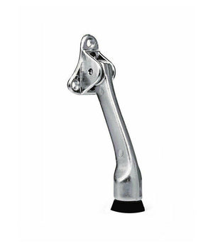 Ferma Porta In Acciaio Base Antiscivolo Blocca Porta Viti Fermaporta 125mm 91103         