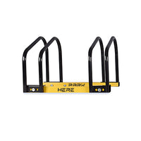 Load Rastrelliera Cavalletto Fermabici Modulare 2 in 1 in Acciaio Antiruggine con meccanismo di fissaggio al suolo ideale per parcheggiare fino a 2 biciclette in parco, strade private o garage