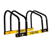 Load Rastrelliera Cavalletto Fermabici Modulare 2 in 1 in Acciaio Antiruggine con meccanismo di fissaggio al suolo ideale per parcheggiare fino a 2 biciclette in parco, strade private o garage