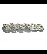 Fermaglio Capelli Striscia Brillanti Argento Sposa Raccogli Capello Spille Donna         