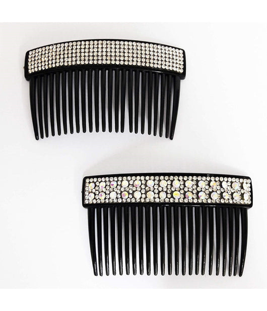 Fermaglio Pettine Fermacoda Brillantini Glitter Ferma Coda Ferma Capelli         