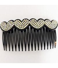 Fermaglio Pettine Fermacoda Strass Brillantini Glitter Ferma Coda Ferma Capelli         