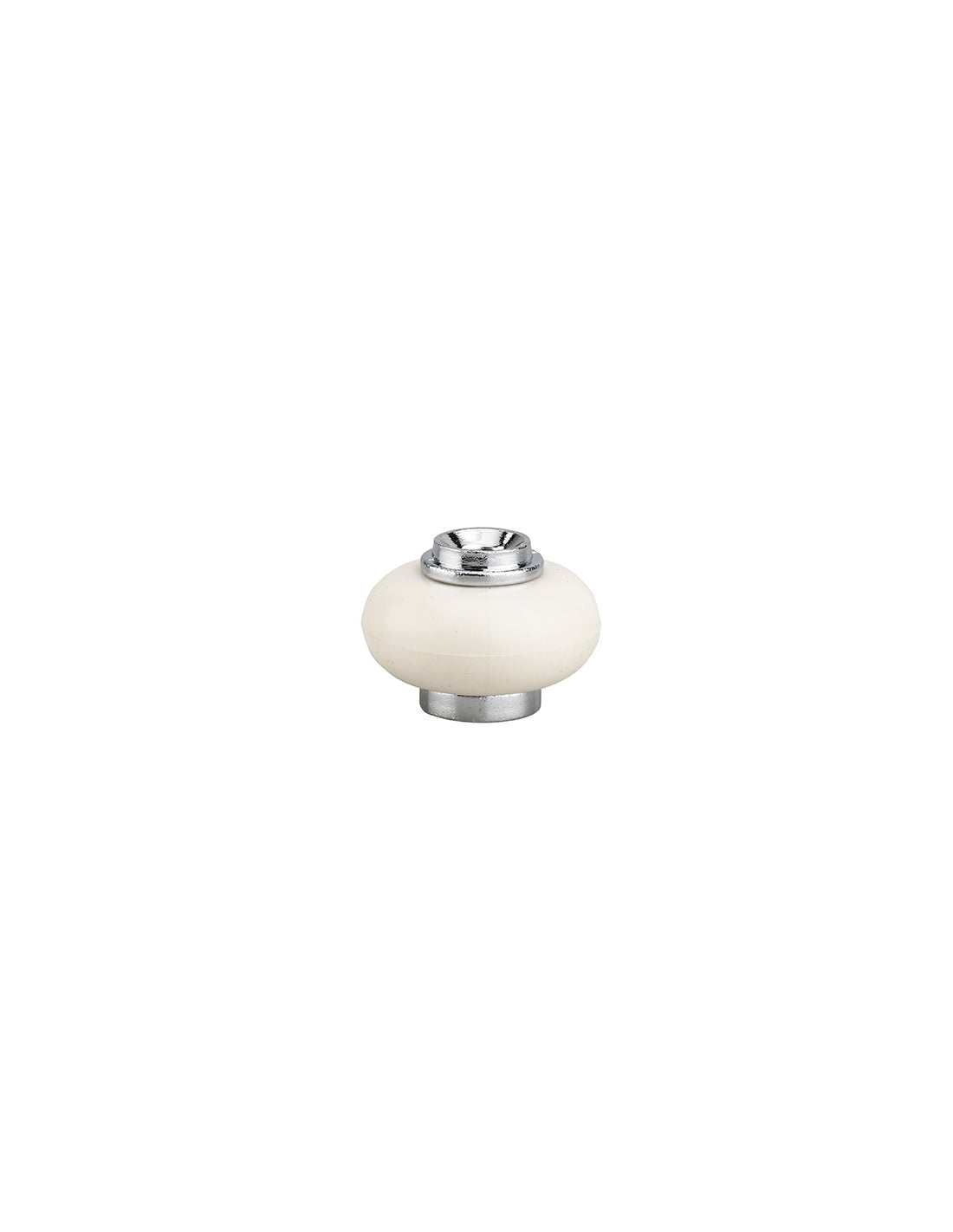 Fermaporta a vite, fissaggio a pavimento, in gomma, Ø30x22mm, cromo - THIRARD