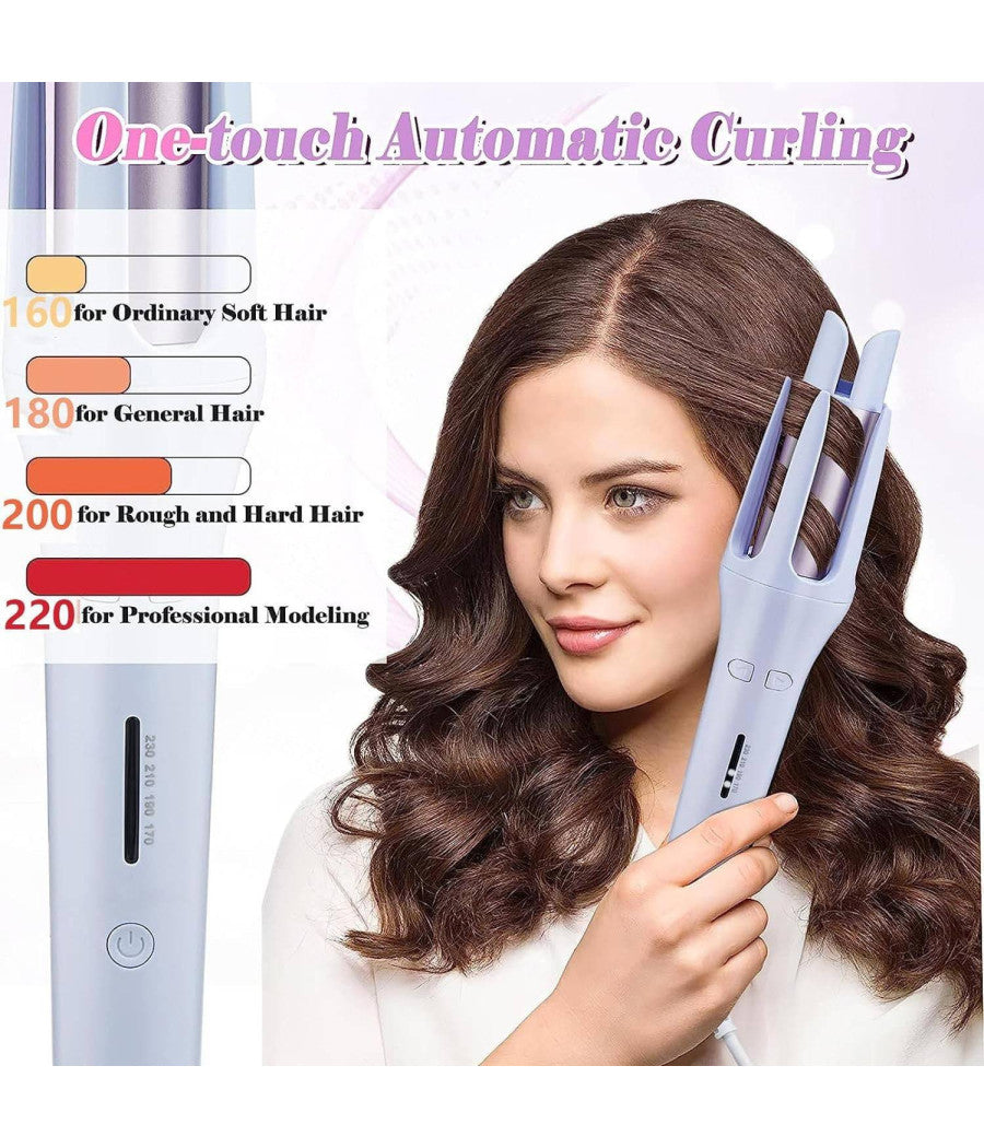 Ferro Arricciacapelli Da 32mm Arriccia Capelli Automatico Girevole Rotante 360°         