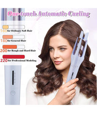 Ferro Arricciacapelli Da 32mm Arriccia Capelli Automatico Girevole Rotante 360°         